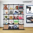 20 Cube DIY Wire Storage Shelves Cabinet Closet Shelf Toys Clothes Display Rack
