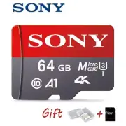 SONY 64 GB MICRO SD CARD HIGH SPEED & SD ADAPTER CLASS 10 U3 A1 V30 4K