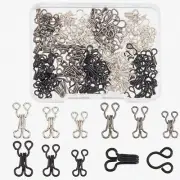 StitchMaster 90-Piece Bra & Clothing Hook Set - 3 Sizes, Mixed Colors, with Hand