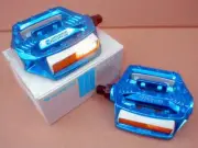 NOS BMX SHIMANO SX PEDALS PD 15 MX BLUE 1/2" AXLE BOXED EARLY 80's OLD SCHOOL