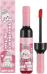 Lip Stain, Lips Gloss, Wine Liquid Lipgloss Matte Finish Long Lasting Waterproof for Women and Girls Beauty Makeup Look