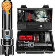 LED Rechargeable Flashlight, 20000 Lumen XHP70.2 Super Bright Tactical Torch