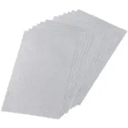 Glitter EVA Foam Sheets Soft Paper Self-Adhesive 11.8x7.8 Inch Silver Tone 12Pcs