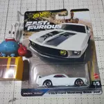 HOT WHEELS 風火輪 1969 年福特野馬 BOSS 302 PREMIUM FAST FURIOUS 系列