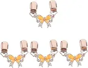 [SAFIGLE] 4pcs Bow Cardigan Clip Women Sweater Nose Ring Women's Sweaters Sweater Ladies Sweaters Woman Sweater Shawl Clip Cardigan Brooch Clip Bow Sweater Clips Shirt Clips Alloy