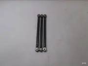 3 Pc Aluminum Alloy Link Rod 1/10 RC Car Crawler Axis .12 Bore 4.85" L x .25" OD