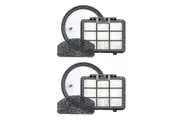 2PK Sauber Pro Pets Bagless Vacuum Replacement Filter for Optimal Airflow White