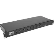 Tripp Lite 8-Port KVM Switch DVI/USB w Audio & Peripheral Sharing 1U 1080p