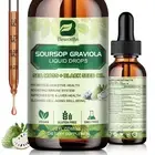 Soursop Graviola with Sea Moss, Black Seed Oil, Tumeric Eatract Liquid Drops
