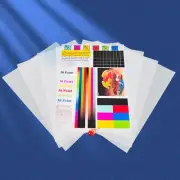 8.5" x 11"，100 sheets，Milky Transparency Laser Printer Film Silk Screen Printing