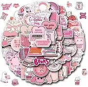 122 PCS Pink Bookish Stickers,Reading Sticker for Kindle,Bookish Gifts for Reader,Book Lover