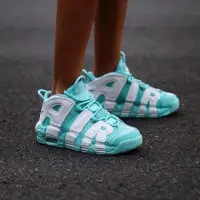 在飛比找Yahoo!奇摩拍賣優惠-NIKE AIR MORE UPTEMPO GS 蒂芬尼綠 