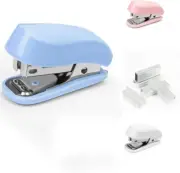 Blue Color Mini Stapler with Staples,Small Cute Stapler for Desk,Gift for Studen