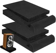 Milisten 2 Pcs Soundproofing Acoustic Foam Panels Vibration Pads for Home Studio Ktv Lightweight Speaker Isolation Sponge Pads Reusable Noise Reduction