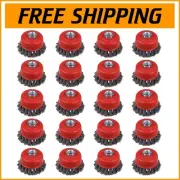 20-Piece Knotted Wire Brush Set for 4.5" Angle Grinders - Heavy-Duty Performance