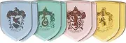 [Bonjour Fete] Hogwarts™ House Pride Small Paper Plates, Harry Potter Party Table Decor | Appetizer Plates, Harry Potter Merchandise, Party Plates for Holiday, Birthday Decoration - Pack of 8, 7" D