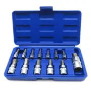 13PCS Hex Bit Socket Set Allen Key Adapter Car Repair Tool 1/4" 3/8" 1/2"