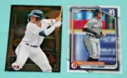 JACE JUNG (2) 2023 SKYBOX METAL UNIVERSE #073 2024 BOWMAN #BP4 DETROIT TIGERS