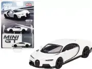 Mini GT 1:64 Bugatti Chiron Super Sport White Diecast Model Car MGT00440