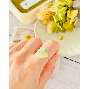 Padico 星之雫 星の雫# UV膠 乾燥真花 各色五瓣花朵🌼戒指💍 可微調 客製化商品