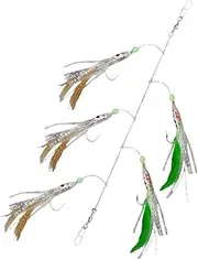 Jig Glow Squid, Bright Squid Stencils, Realistic Trolling Luros, Artificial Lure Tools for Night, Fluorescent Octopus Dores Hook