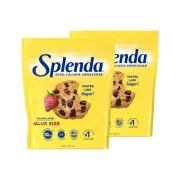 SPLENDA Zero Calorie Sweetener Granulated Sugar Substitute Resealable 2 Pack