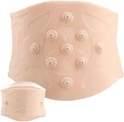 Shock-Absorbing Back Braces, Magnetic Lumbar Compression Sports Massage Back Brace, Breathable Lumbar Protector Flexible Back Support for Tennis, Cycling