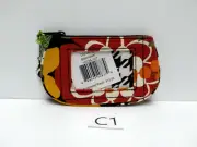 Vera Bradley Clip Zip ID Case BITTERSWEET Fall Floral New with tag Exact Item C1