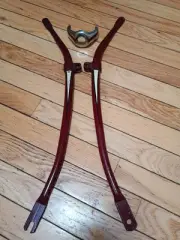 NOS Schwinn Springer Fork Legs And Yolk Part bicycle Marroon Paint L &R