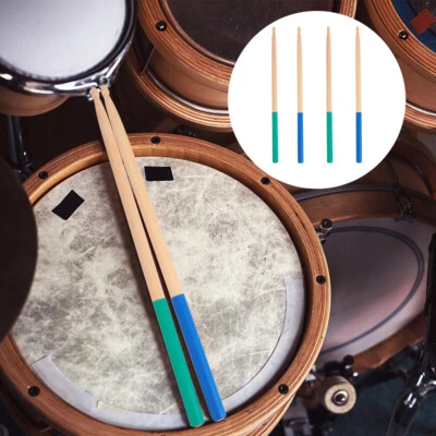 2 Pairs Anti-slip Drum Stick Sticks Non-slip Drumsticks Lollies Child Bulk