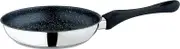 Mepra Fantasia Stone 30197920N Skillet - 20cm, Stainless Steel, Stir Fry Pan with Eterna Stone Coating, Bakelite Handle | Kitchen Cookware