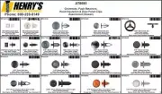 Nissan Grommets, Push Retainers, Door Panel Clips Assortment Tray, 565 Pcs