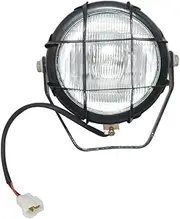 Work Light Blue Plough Lamp With Grill & Bulb 12v For Tractor Universal
