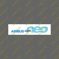 在飛比找蝦皮購物優惠-AIRBUS 空中巴士 330neo 橫幅 LOGO 防水貼