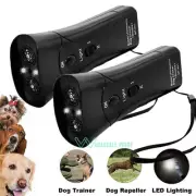 2xUltrasonic Anti Barking Dog Repeller Training Control Device Stop Bark Trainer