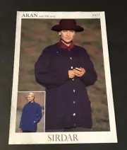 Sirdar Knitting Pattern 5437 ARAN Womens' Jacket Sweater 30" - 40"