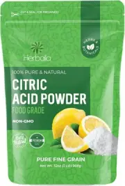 Herbaila Citric Acid Powder, 2 lb. for Bath Bombs, Acid...