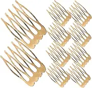 LIFKOME 10Pcs Small Hair Combs Decorative Side Combs for Women Wedding Accessories Tiny Slide Combs for Crafting and Styling Special Occasions