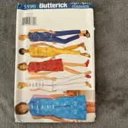 Butterick Pattern 5590 Sz 18-22 Misses Petite Top Skirt Pants Vintage 90s