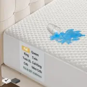 Waterproof Mattress Protector, Full Size, Fitted Sheet with Stretchable Pocke...
