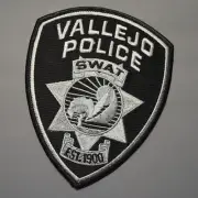 Vallejo California Police SWAT Team Patch ++ Mint Solano County CA