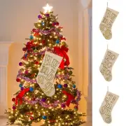 Sparkling Sequin Christmas Stocking Ornament Festive Holiday Decortion For