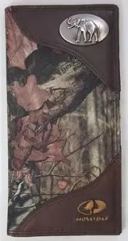 ZEP-PRO Republican Elephant MOSSY OAK Roper Camo WALLET TIN GIFT BOX