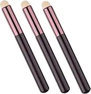 MUCKLILY 3Pcs Smudge Brush Lip Brush for Lipstick Lip Gloss Concealer Ergonomic Design for Easy Application Present for Women