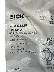 Sick ET3-E3228 1045212 Photoelectric Proximity Switch