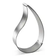 Paisley Curled Leaf 3.5" Cookie Cutter Metal