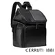 【CERRUTI 1881】頂級義大利小牛皮後背包 CEZA05645M 全新專櫃展示品(黑色)