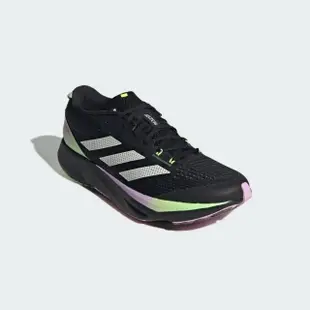 【adidas 愛迪達】Adizero SL 慢跑鞋 運動 訓練 路跑 緩震 柔軟 舒適 愛迪達 黑銀 綠紫(IG3334)