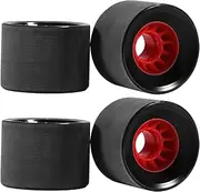 4 Flashing Skateboard Wheels, 80A Hard PU Longboard Wheels with LED Light Effect, 2.76 x 2 Inch for Skateboards, Fish Skateboards and Cruiser Boards