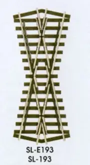 Peco SL-193 HO Scale Crossing 24-Degree Code 75